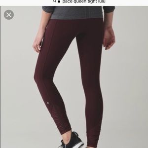 Pace queen tight lulu size 4 maroon